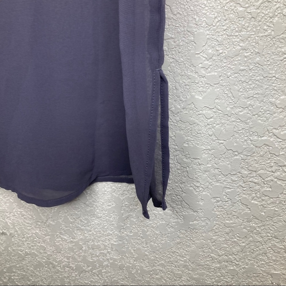 Halogen Sleeveless Long Button Down Size Small - image 2